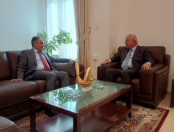 المهندس أيمن إسماعيل القائم بأعمال رئيس سلطة الطاقة يلتقي مع السيد رامي طهبوب سفير فلسطين لدى الكويت