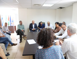 استقبلت سلطة الطاقة والموارد الطبيعية وفد فرنسي مؤلف من بلدية ليمي الفرنسية ومؤسسة التضامن الدولي