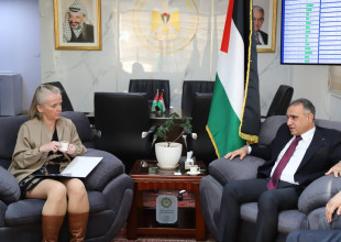 رئيس سلطة الطاقة يبحث مع برنامج الأمم المتحدة الإنمائي UNDP دعم مشاريع إعادة اعمار قطاع الطاقة في غزة ومشاريع الطاقة المتجددة.