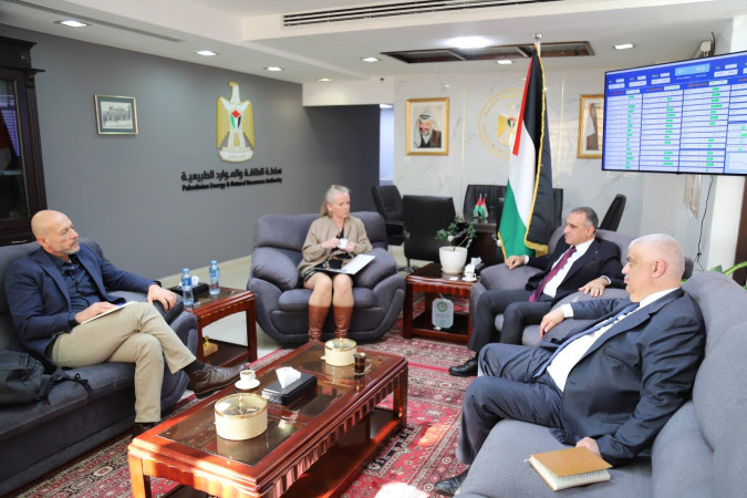 رئيس سلطة الطاقة يبحث مع برنامج الأمم المتحدة الإنمائي UNDP دعم مشاريع إعادة اعمار قطاع الطاقة في غزة ومشاريع الطاقة المتجددة.