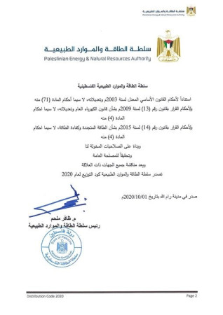 إصدار اول كود توزيع فلسطيني